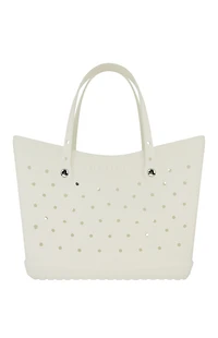 Crocs White Large Classic Tote Bag