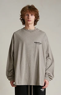 Fear of God ESSENTIALS Heather Grey Long Sleeve T-Shirt