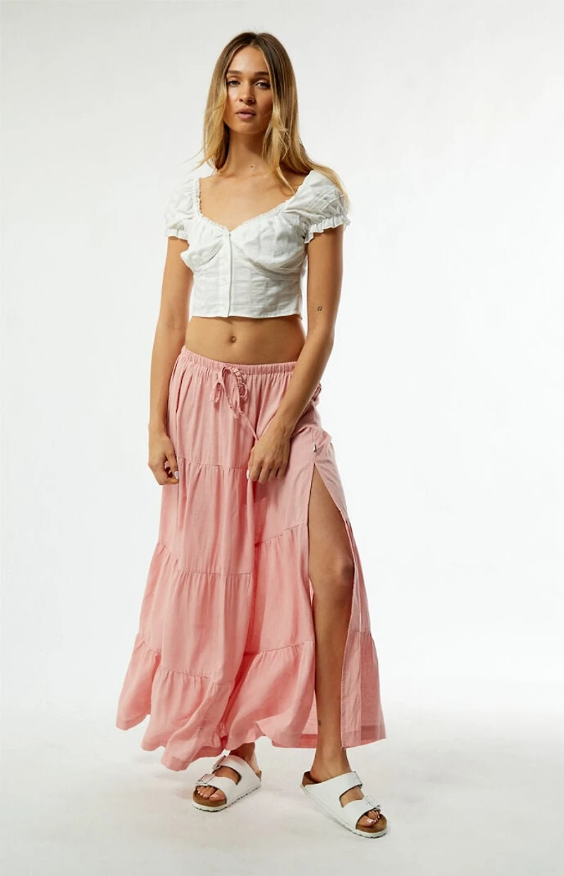 Rhythm Classic Tiered Maxi Skirt