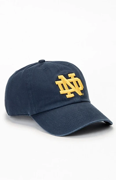 47 Brand Notre Dame Clean Up Strapback Hat