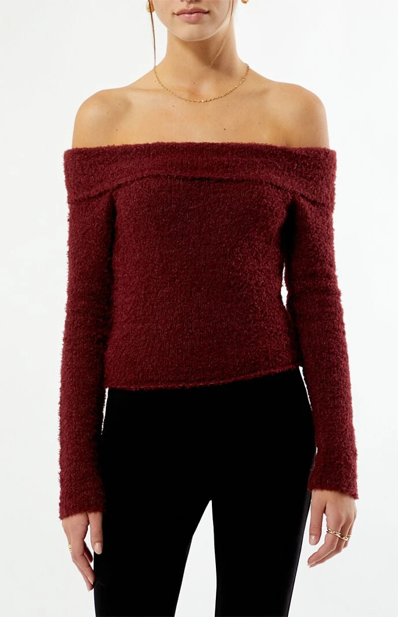 Beverly and Beck Cadence Off-The-Shoulder Sweater