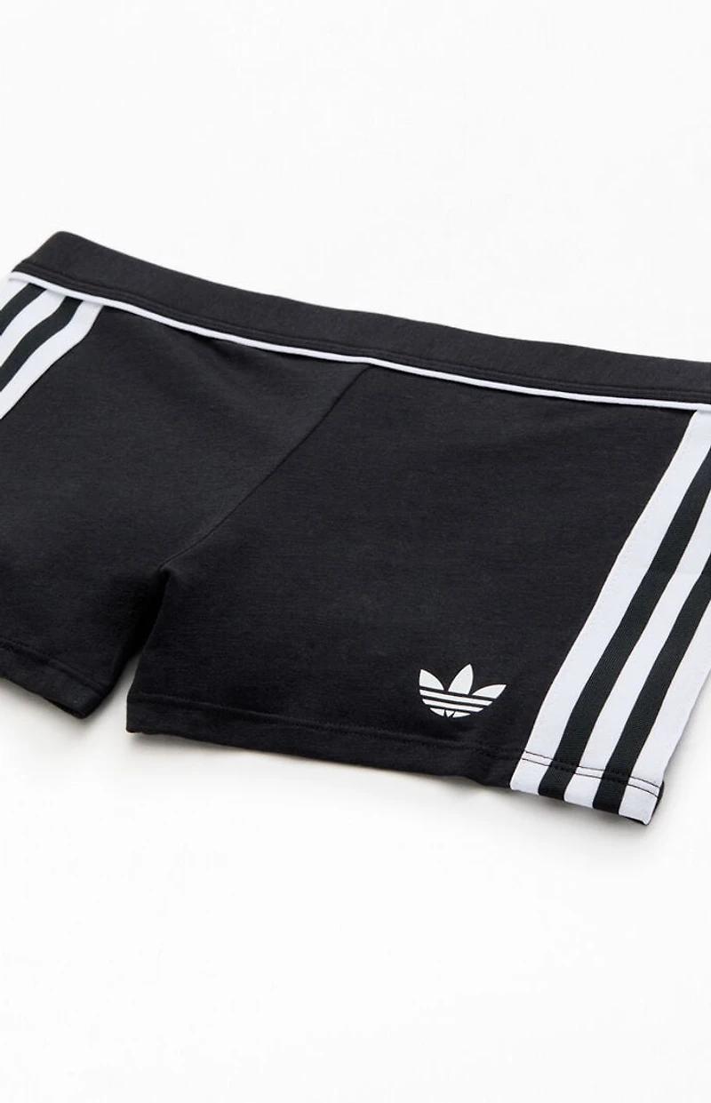 adidas Active Heather Grey 3-Stripes Biker Shorts