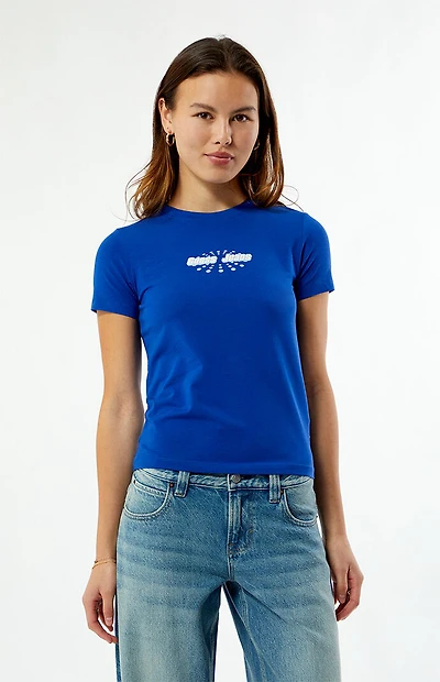 Guess Round Logo Slim T-Shirt