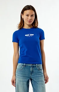 Guess Round Logo Slim T-Shirt