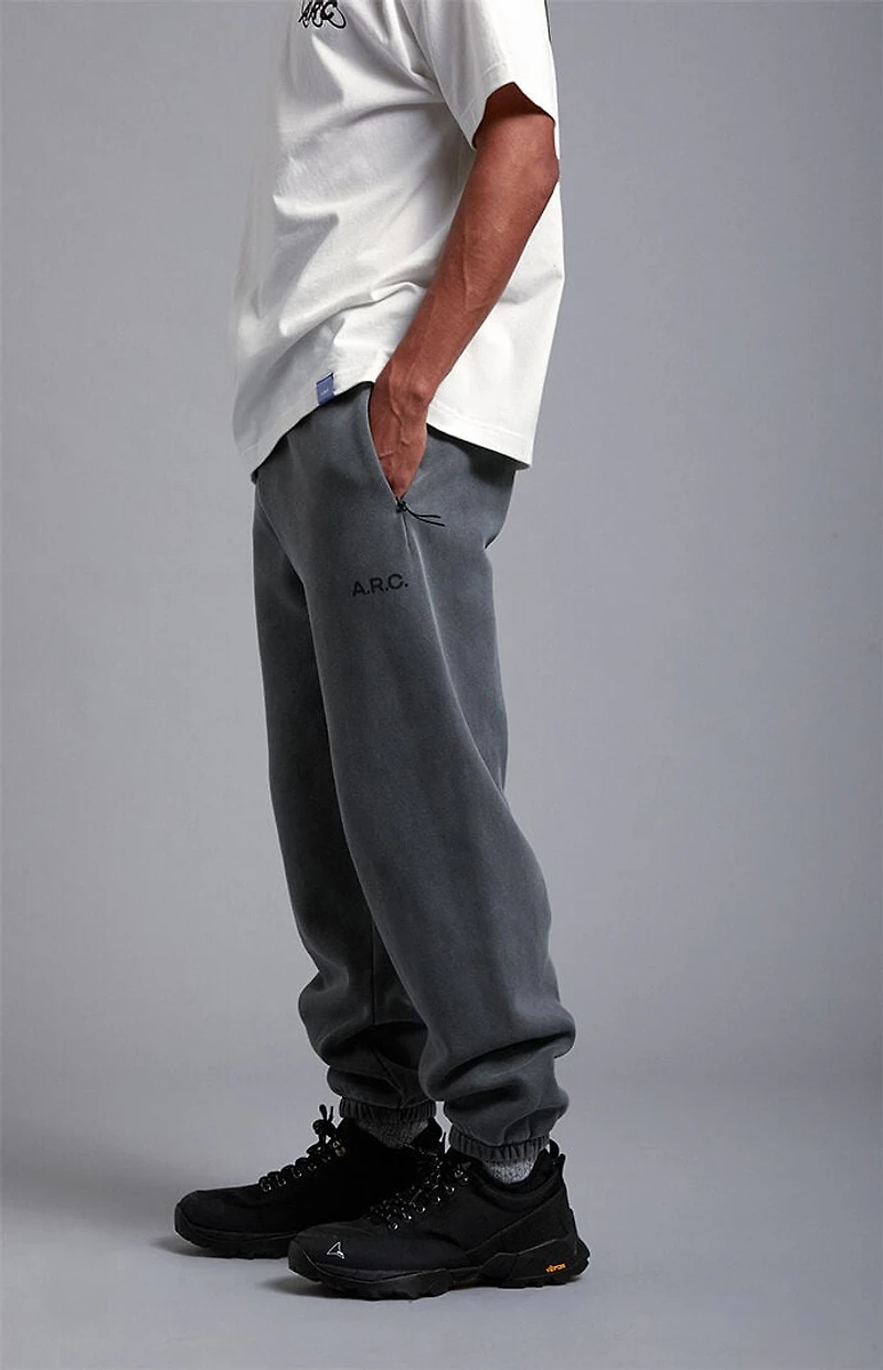 A.R.C. Black Fleece Jogger Sweatpants