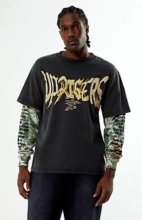 UPRISERS Warped Dream Camo 2fer Long Sleeeve T-Shirt