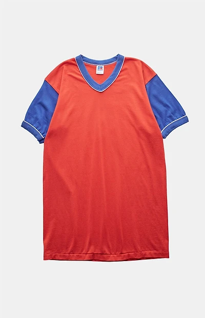 PS VINTAGE '90s Russell Blank V-neck Graphic T-Shirt