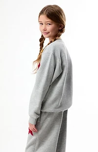 Pacsun Kids Star Applique Crew Neck Sweatshirt