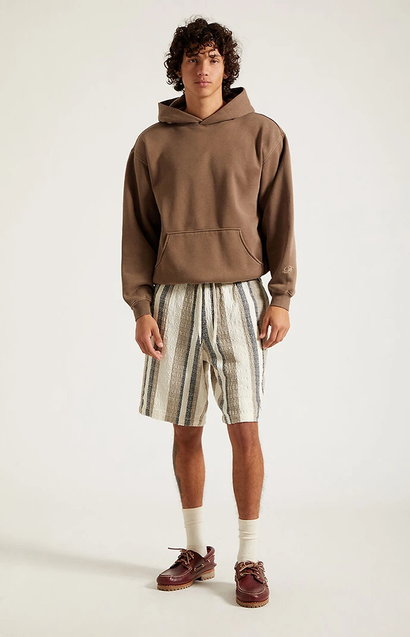 Pacsun Cream Striped Linen Shorts