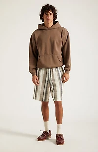 Pacsun Cream Striped Linen Shorts