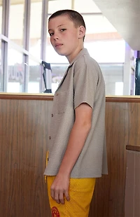Pacsun Kids Boucle Camp Shirt
