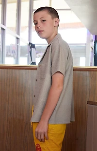 Pacsun Kids Boucle Camp Shirt