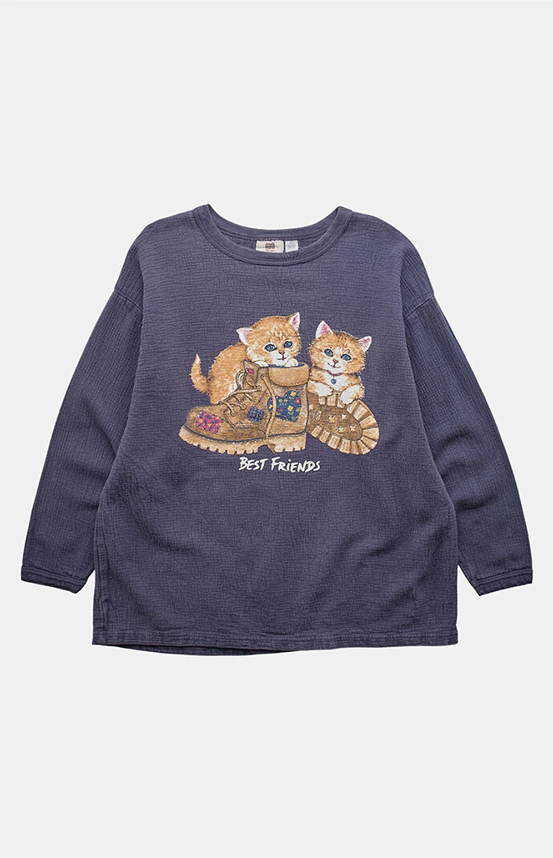 PS VINTAGE '90s Best Friend Cats Crew Neck Sweatshirt
