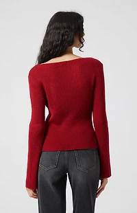 Beverly and Beck Chloe Bell Sleeve Sweater