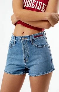 Budweiser By PacSun Emory Vintage High Waisted Denim Shorts