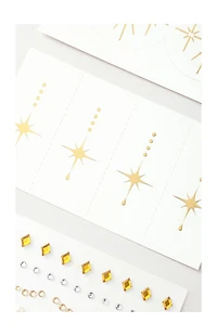 NEVER HAVE I EVER Starry Eyed Face Gem Stickers