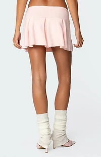 Edikted Easter Pleated Knit Mini Skirt