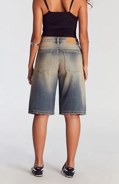 Pacsun Medium Indigo Tinted Extreme Jorts