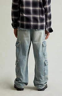 Pacsun Dylan Baggy Jeans Cargo Medium Blue Tint