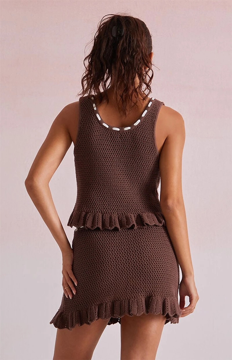 Beverly and Beck Lilliana Crochet Mini Skirt