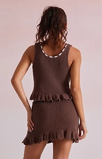 Beverly and Beck Lilliana Crochet Mini Skirt