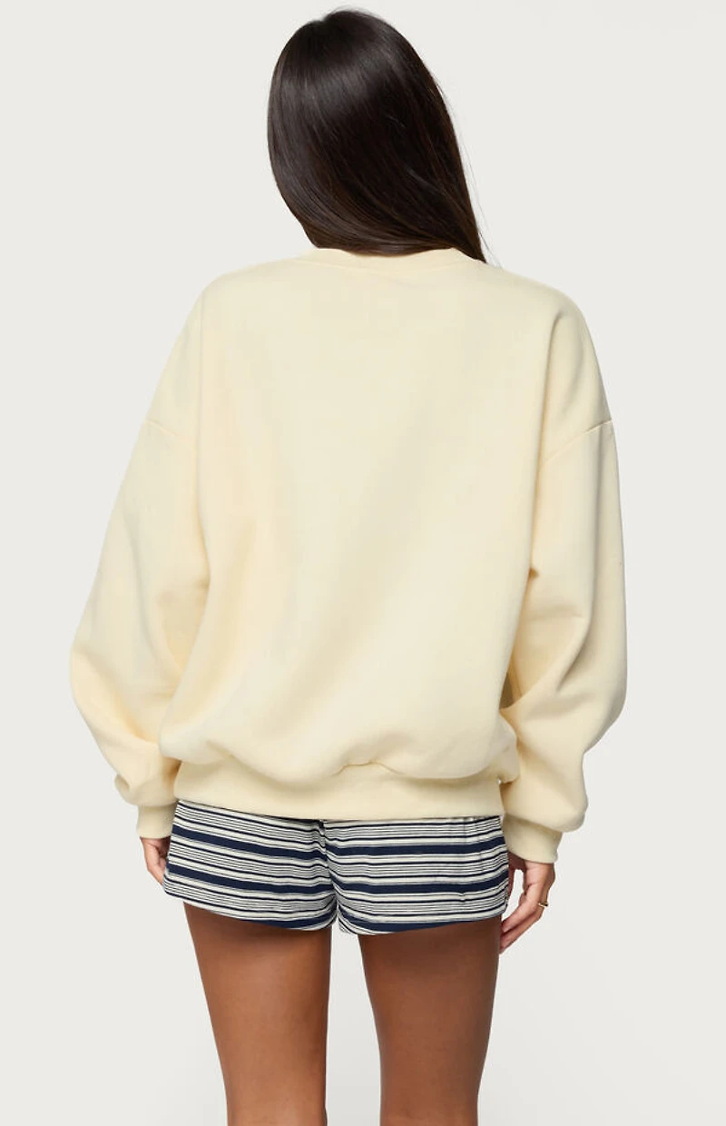 Edikted French Riviera Oversized Sweatshirt