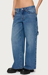 Edikted Petite Carpenter Low Rise Jeans