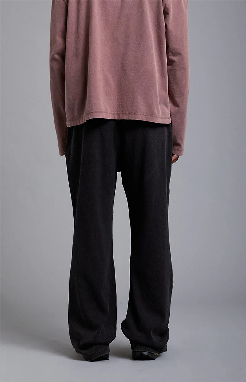 A.R.C. Black Ribbed Baggy Sweatpants