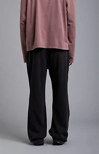 A.R.C. Black Ribbed Baggy Sweatpants