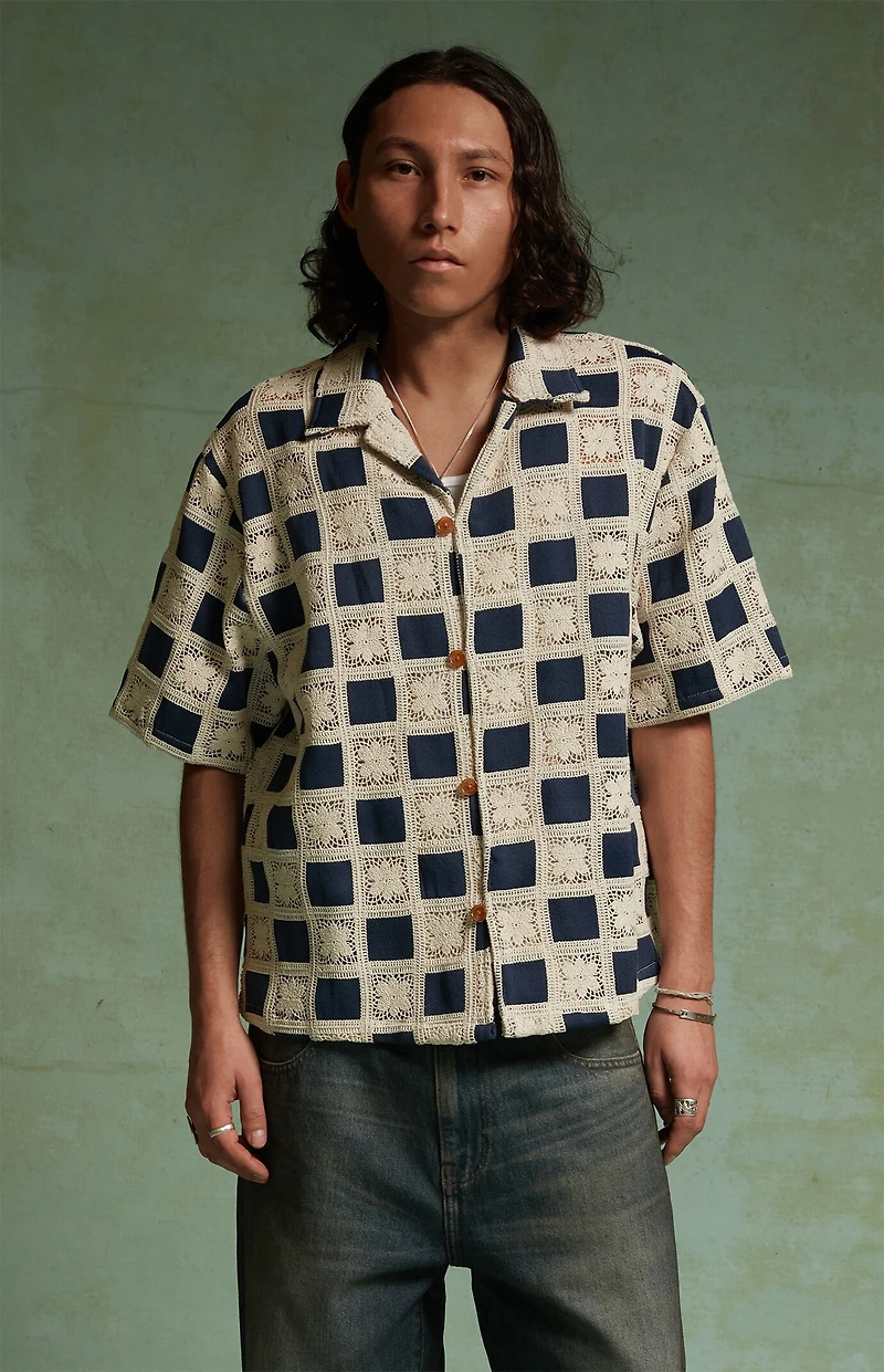 FIELD OF STUDY by Pacsun Checkered Yucca Camp Shirt