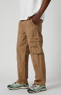 Pacsun Tan Ripstop Baggy Cargo Pants