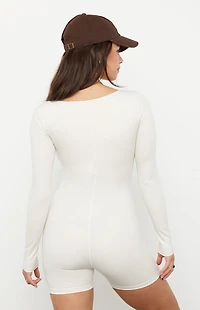 PAC 1980 WHISPER Active Cindee Long Sleeve Short Onesie