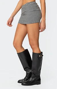Edikted Leana Striped Mini Skirt