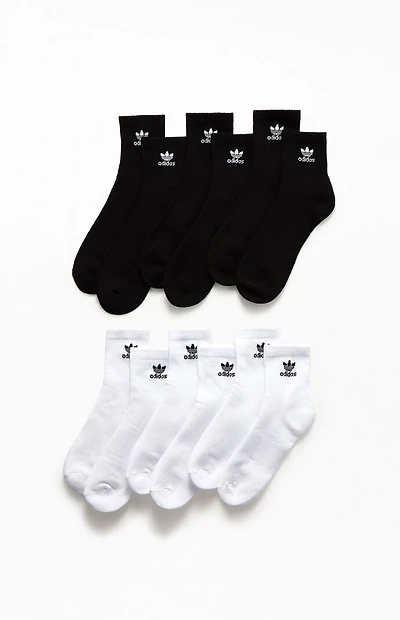 adidas 6-Pack Trefoil Quarter Socks