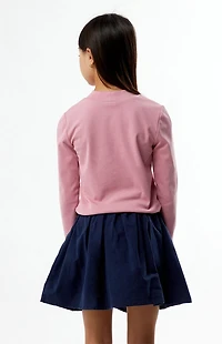 Pacsun Kids Mauve Long Sleeve Mock Neck Shirt