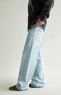 Pacsun Blake Extreme Baggy Jeans Drawstring Light Indigo