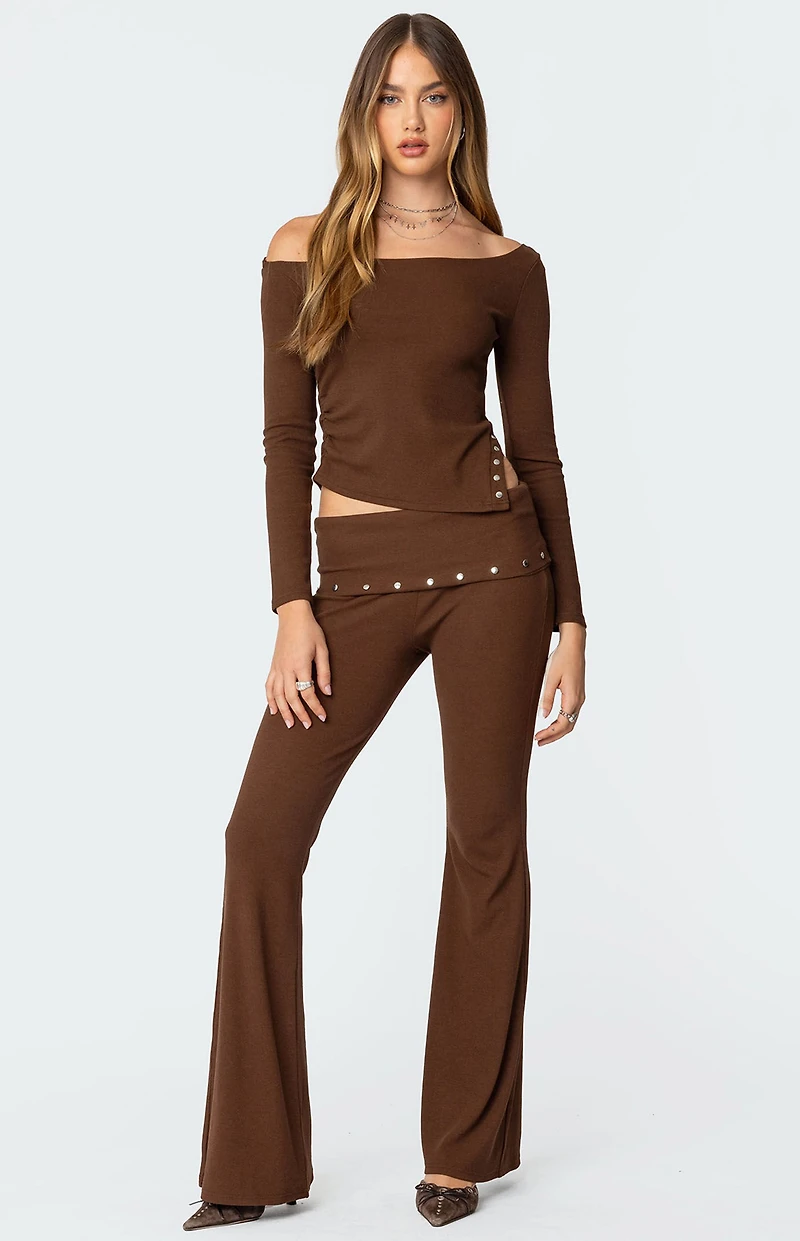 Edikted Aries Studded Asymmetric Top