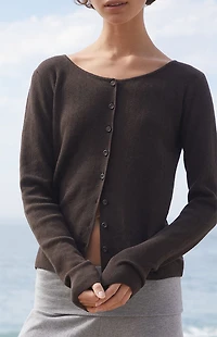 John Galt Athelia Pointelle Cardigan