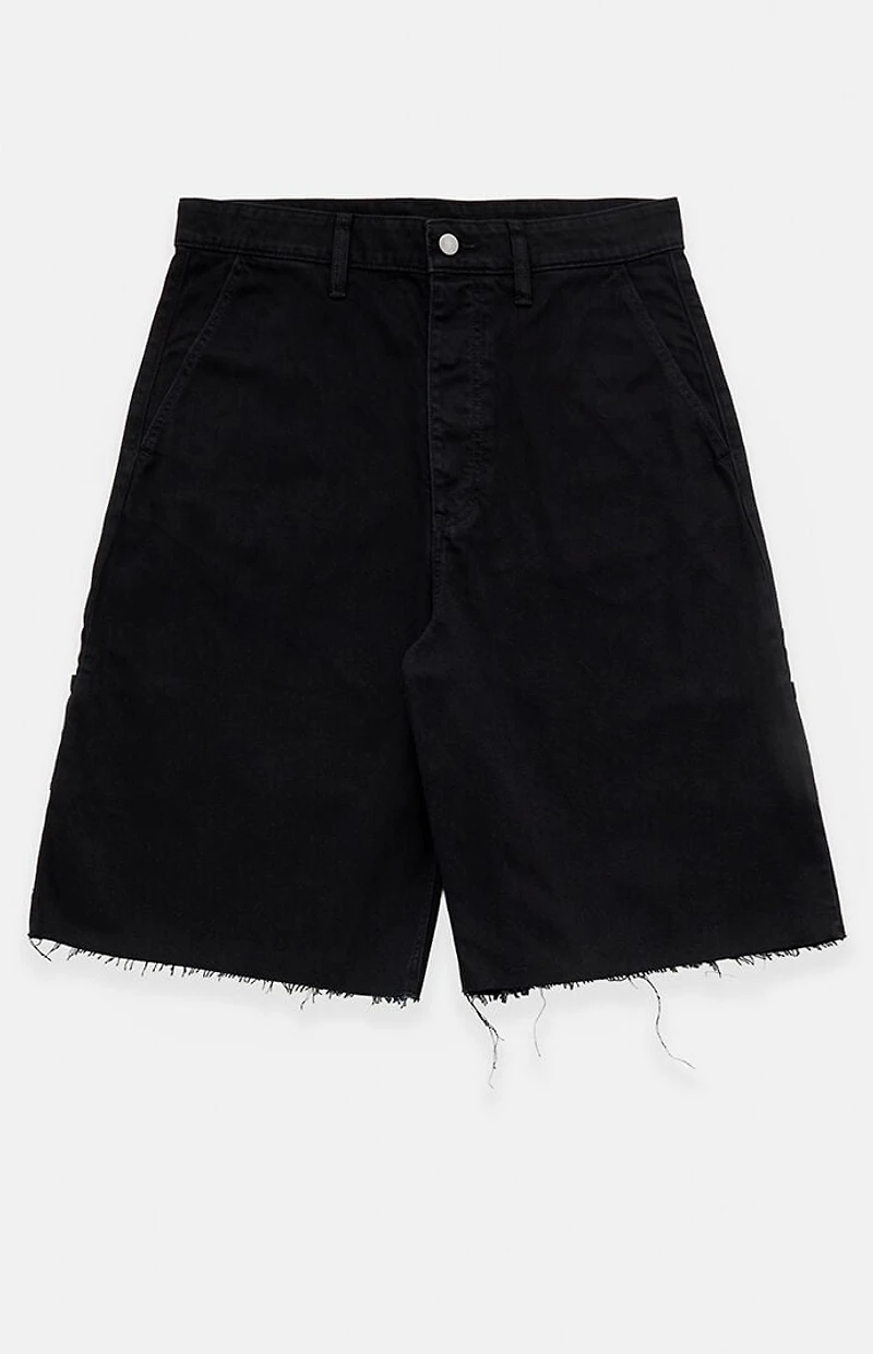 Fear of God ESSENTIALS Black Raw Cut 5-Pocket Jorts