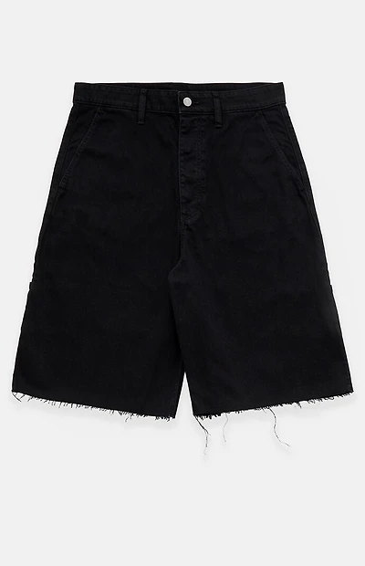 Fear of God ESSENTIALS Black Raw Cut 5-Pocket Jorts