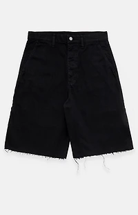 Fear of God ESSENTIALS Black Raw Cut 5-Pocket Jorts
