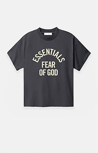 Fear of God ESSENTIALS Women's Faded Black Campus Classic Short Sleeve T-Shirt