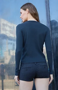 John Galt Black Radio Silence Long Sleeve T-Shirt