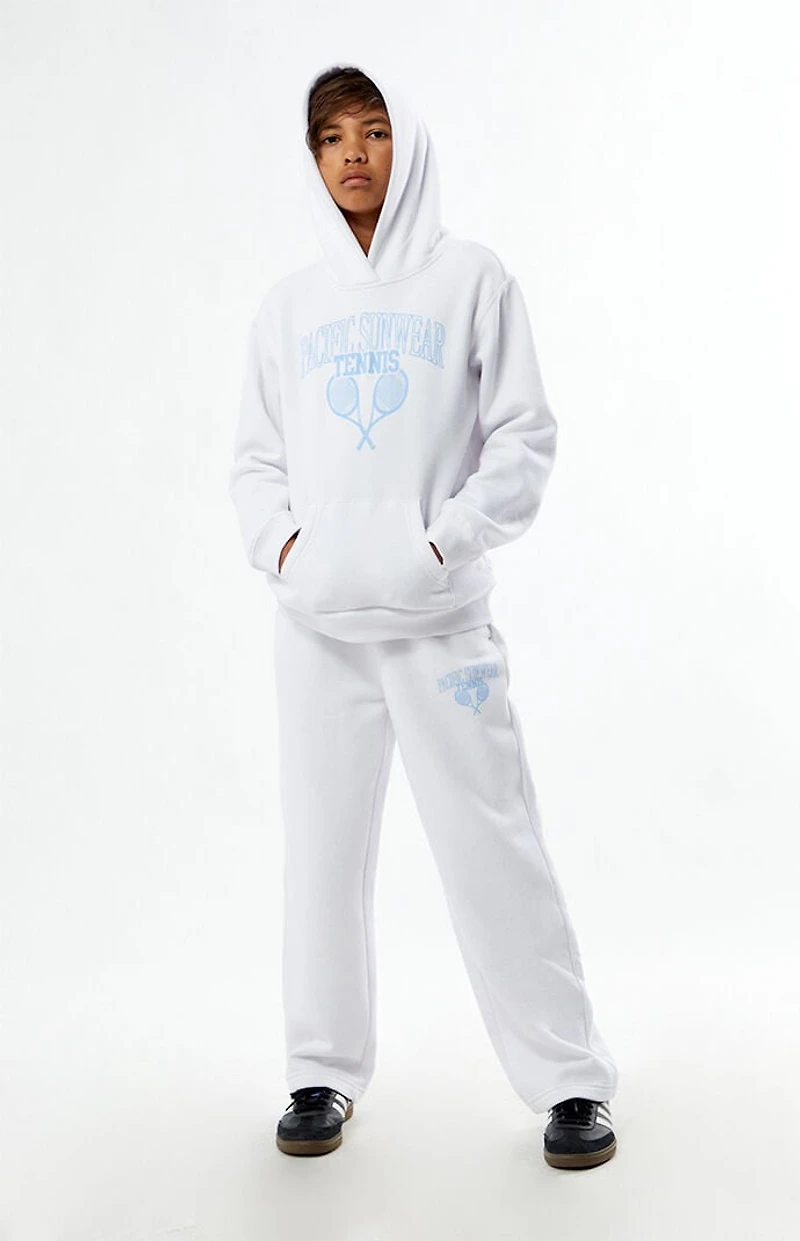 Pacsun Kids Tennis White Baggy Sweatpants