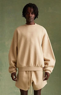 Fear of God ESSENTIALS Gold Heather Crew Neck Sweatshirt