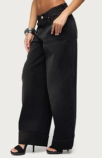 Edikted Kella Low Rise Baggy Jeans