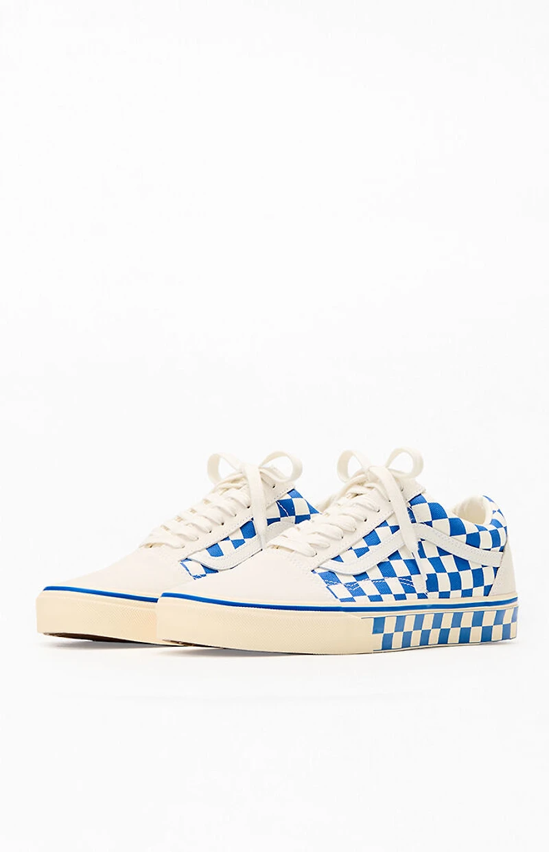 Vans Navy Checkerboard Old Skool Shoes