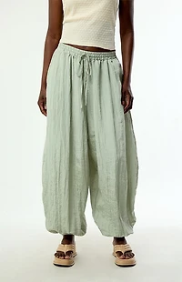 Daisy Street Sage Low Rise Balloon Trousers
