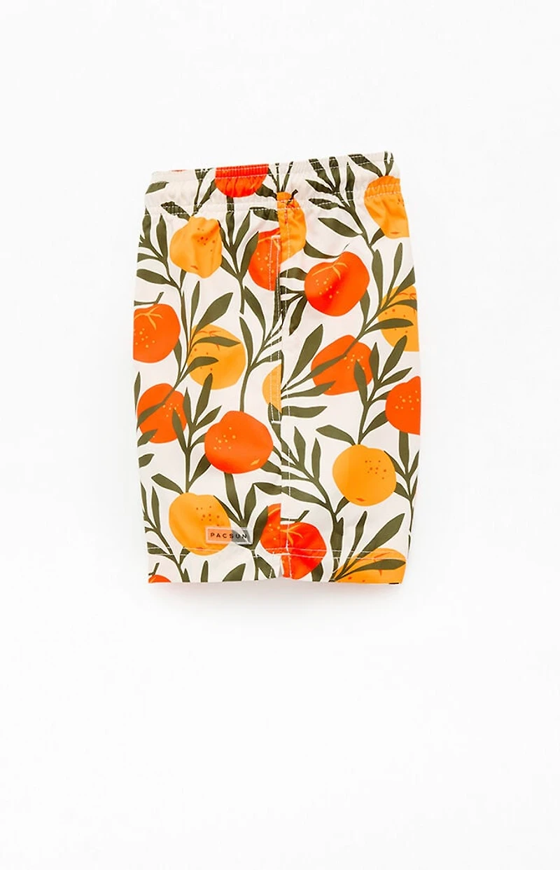 Pacsun Oranges Eco 4.5" Swim Trunks