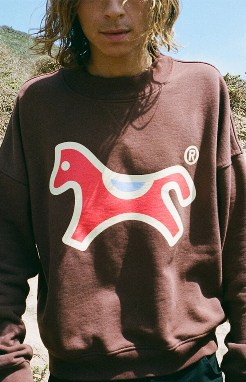 UNDER A BURNING SUN Logo Crew Neck Sweatshirt